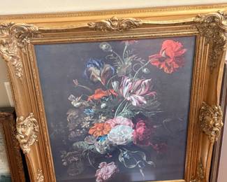 Framed Reproduction of Jan Davidsz de Heem's 1670 "Vase of Flowers"