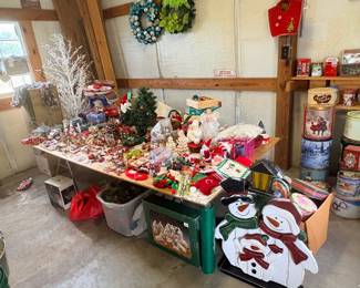Christmas Decorations and Collectible Tins