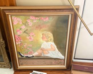 "Song Of The Lark" By Florence Lindsey Oil On Canvas Reproduction