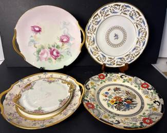 077 sixhandpaintedartdecoandvictorian