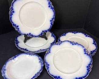 311 flowbluestyleenglishporcelainset