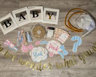 409 babyshowergenderrevealpartydecorati