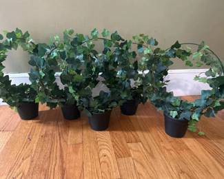 016 fiveartificialpottedivytopiaryplant