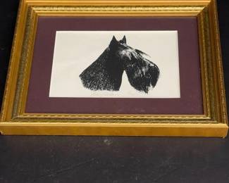 191 framedscottiedogprintingoldornate