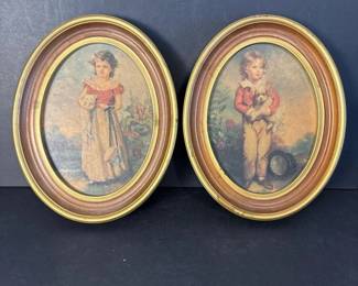 123 pairof10x8ovalframedvictorianstyle