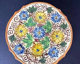 094 provincialwarefloralpotteryplatesja