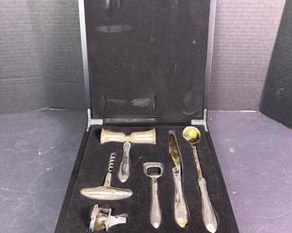 245 metalbarwaresetinfittedcase