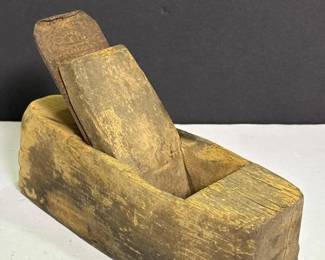 407 antiquewoodenhandplanewithironblad