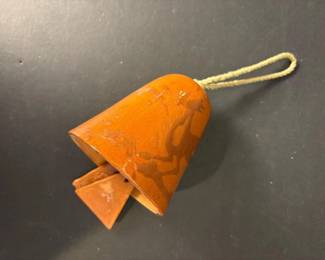 205 glazedceramicbellwithropehangerora