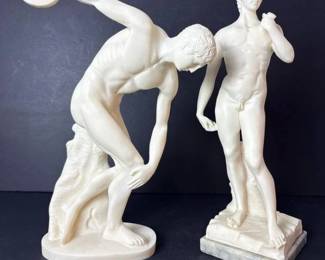 097 twowhiteresinclassicalstylediscobol