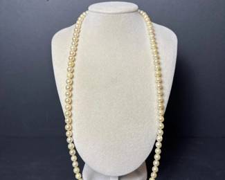 270 fauxpearlnecklacewith14kgoldfiligr