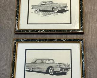 130 pairofframed1957and1959fordthunde