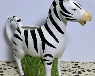 383 ceramiczebrapitcher