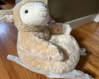 021 cuteplushlambtoddlerrockerwithwood