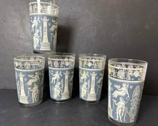 127 setofneoclassicalstyleblueandwhite