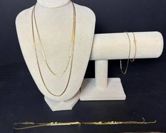 271 assorted14kgoldchainsandbracelets