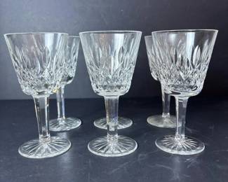 352 waterfordcutcrystalwineglasses