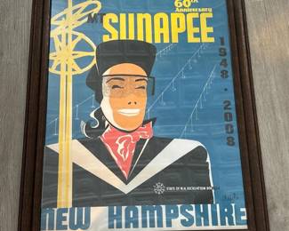 257 mtsunapee60thanniversaryframedposte