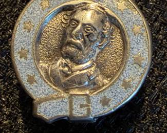 “Identified Confederate Veteran Association of Kentucky Membership Lapel Stud — Charles Mills, 2nd Kentucky Cavalry, Morgan’s Command — circa 1890s.”