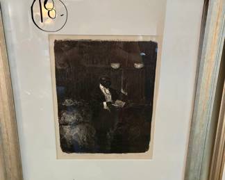 Wayman Adams (1883-1987). Lithograph. Twilight Service.