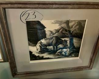Thomas Hart Benton (1889-1975). White Calf. Lithograph.