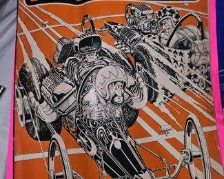 Vintage hotrod comic