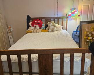 Full sized bed and mattress
