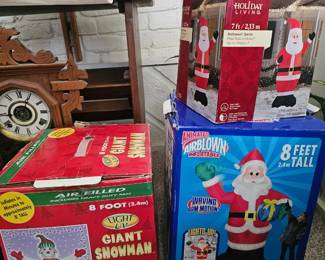 Holiday outside blow up decor