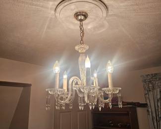 Glass chandelier 
