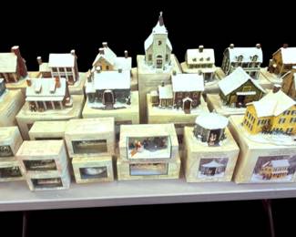Currier & Ives Museum of City of New York Holiday Village Houses