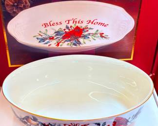 Lenox Bless This Home Serving Dishes (2)