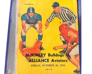 Vintage Cleveland Area Football Programs