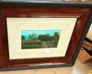 Framed Hand Painted Photo