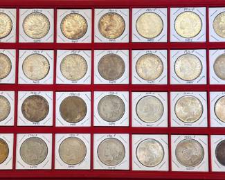 Morgan and Peace Silver Dollars