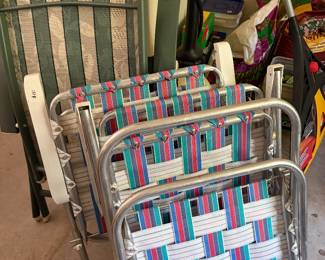 Vintage folding chairs