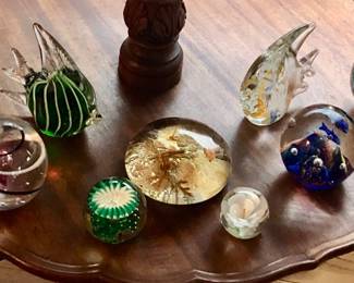 Paperweights; including Murano
