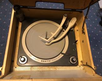 Old Portable Zenith Turntable