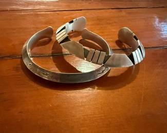 Heavy sterling cuffs