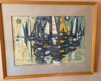 Phil Dike (American 1906 -1990) untitled watercolor