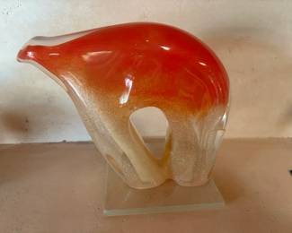 Robert 'Spooner' Marcus (Ohkay Owingeh) blown glass bear