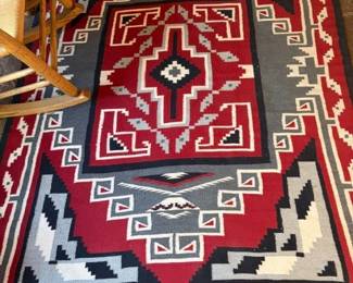 Ganado red Navajo weaving 94" x 62", Crownpoint 2005