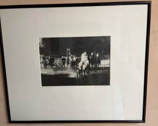 Janis Schwartz-Stegall (American 20th C) gelatin silver print 'Rio Arriba Rodeo', 2/100