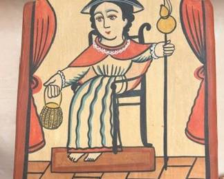 Charles Carrillo 'Santo Nino de Atocha' retablo, 1991