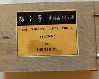 Hiroshige 'The Tokaido Fifty Three Stations' miniature edition, ca 1950