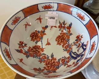Signed Yang Cheng Famille Porcelain Bowl Orange