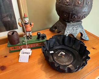 Cast Iron "Trick Dog" Coin Bank