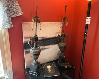 Vtg Lamps, Wall Decor