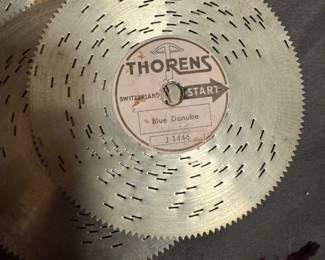 Thorens 4.5-inch Metal Music Box Discs, Maker: Thorens (Switzerland)