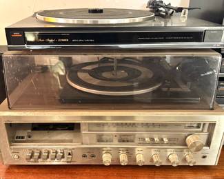 Studio Standard by Fisher MT-867 Servo Drive Turntable with Additional Record Player and Centrex Cassette AM/FM Stereo Receiver