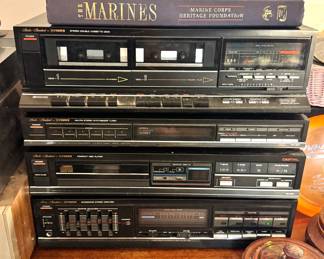 Studio Standard by Fisher Four-Component Stereo System with Dual Cassette Deck, AM/FM Digital Tuner, Compact Disc Player & Integrated Amplifier with Graphic Equalizer
